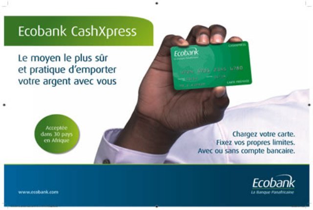 EcobankTchad - La carte prépayée Visa CashXpress 💳 d'Ecobank est tout ce  qu'il vous faut. Idéale pour vos achats en ligne 👨🏿‍💻 et transactions,  elle permet également de retirer de l'argent dans