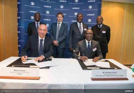La Côte d’Ivoire collabore avec Airbus  pour développer son industrie aéronautique et spatiale
