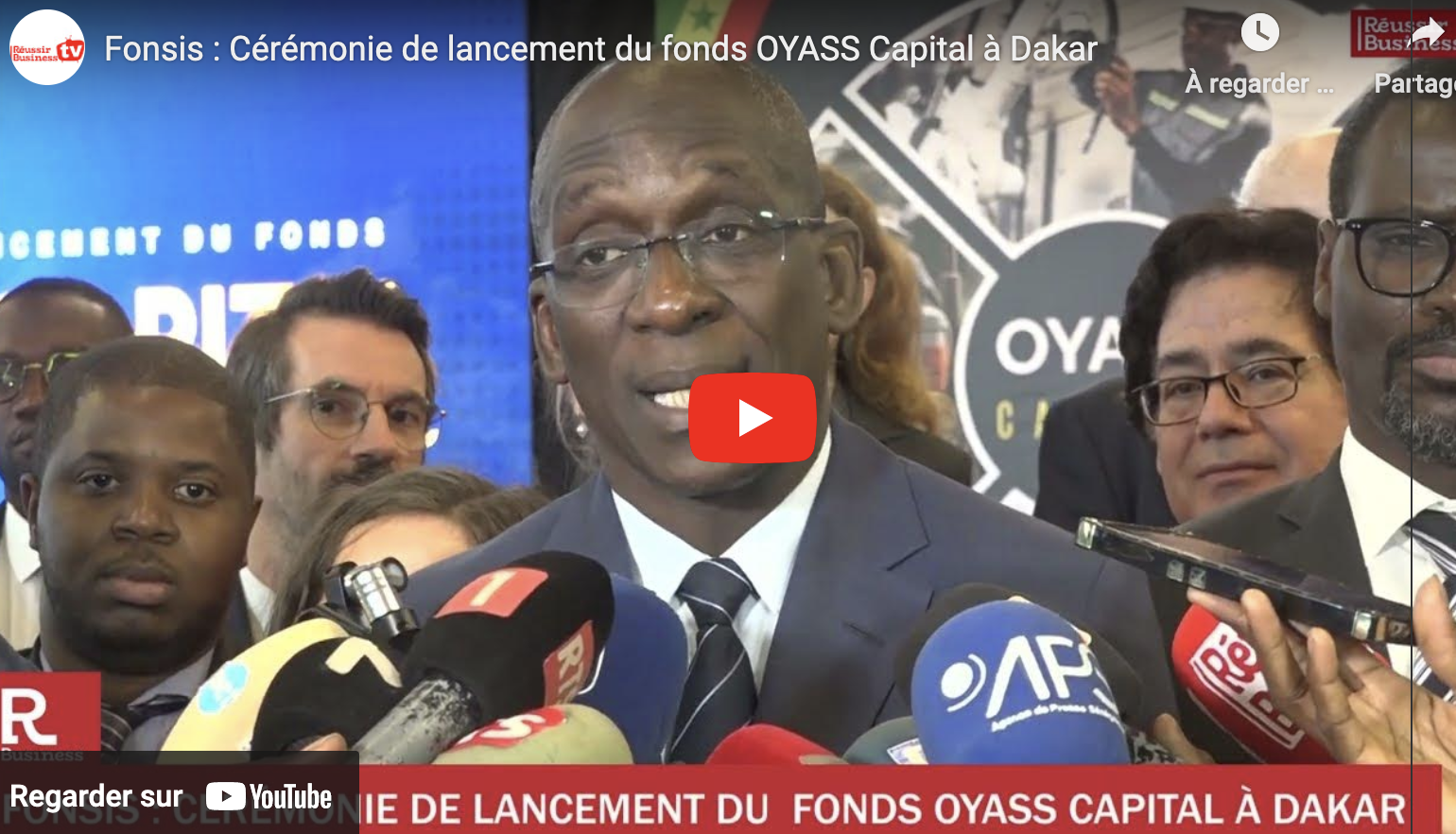 Fonsis : Cérémonie de lancement du fonds OYASS Capital à Dakar