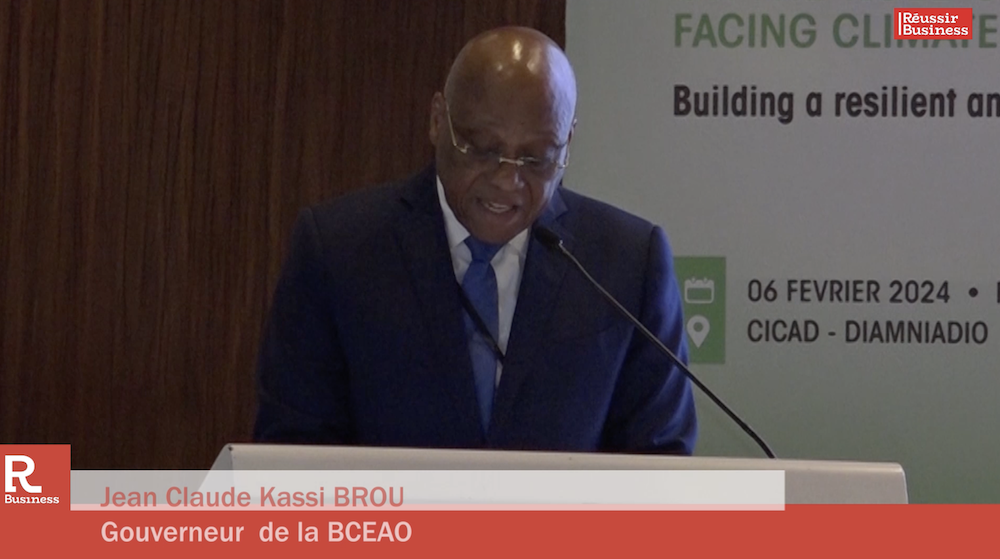 L'intervention de DR. Jean-Claude Kassi Brou, Gouverneur de la BCEAO (compte officiel) à la conférence internationale sur le rôle des banques centrales face aux défis du changement climatique