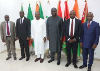 UEMOA : Le Vice-Président de la Commission de la Communauté Economique et Monétaire de l’Afrique Centrale (CEMAC) reçu par Abdoulaye DIOP