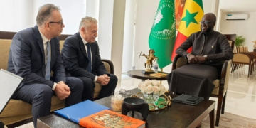 Diplomatie: Le président El Malick Ndiaye a reçu l’Ambassadeur de la Palestine au Sénégal, Nasser Jaddalah   